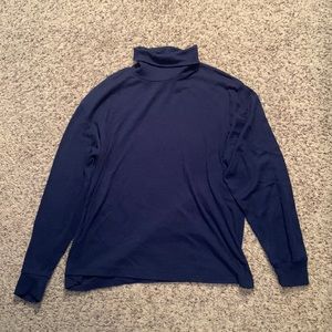 Classic FASHIONS Long Sleeve Navy Blue Shirt.